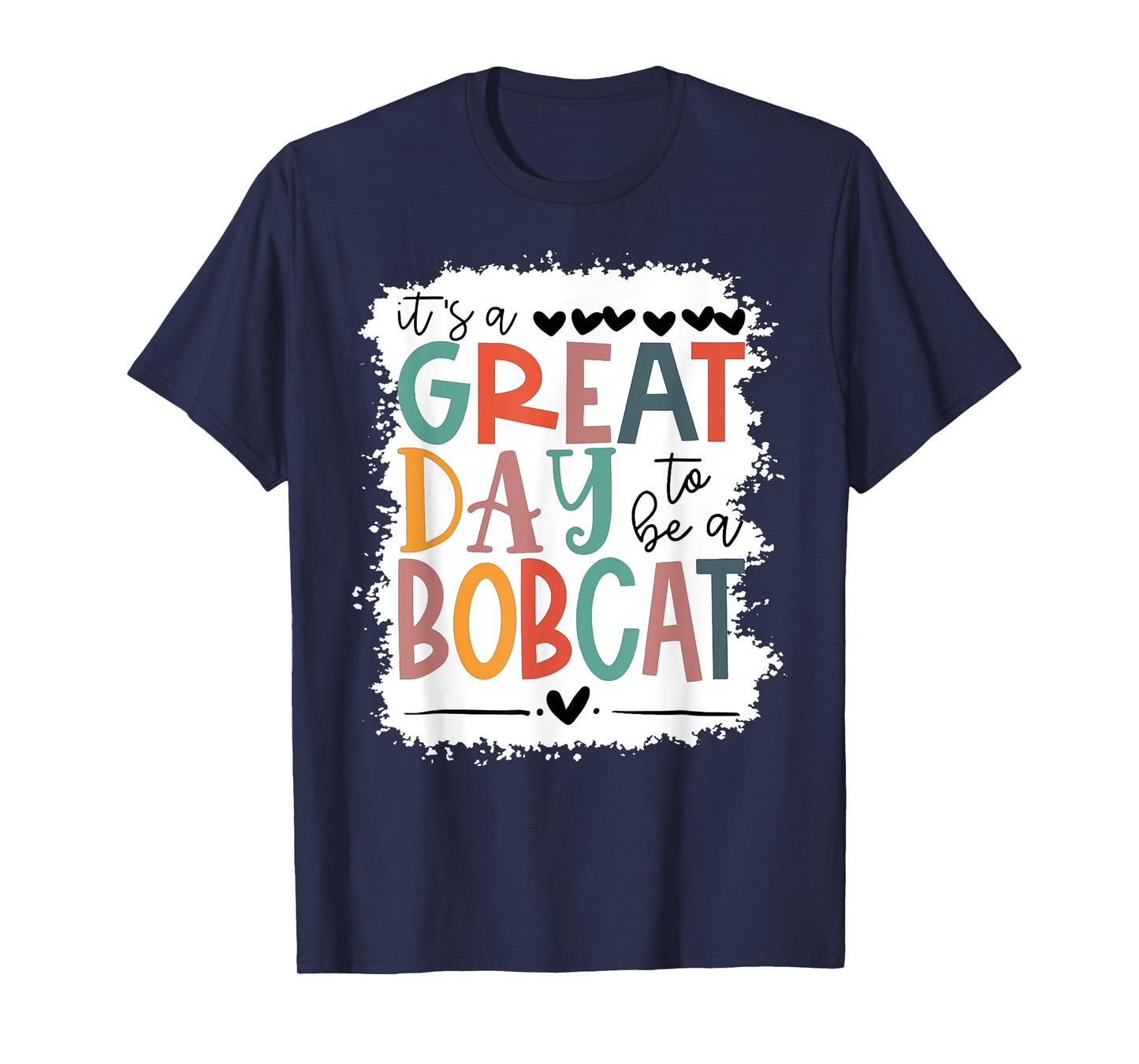Bobcats School Sports Fan Team Spirit Mascot Gift Bleached T-Shirt