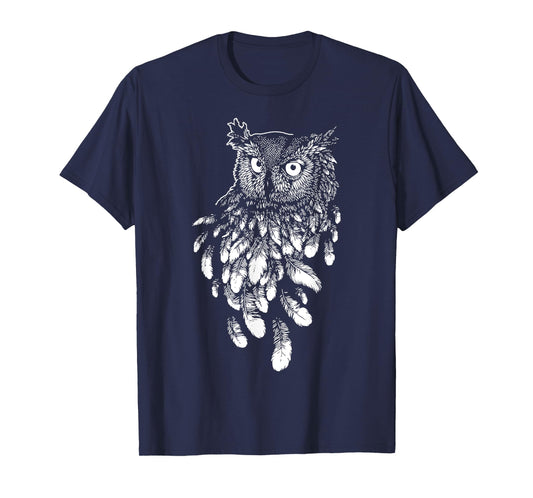 Owl Gift Tribal Owl Spirit Animal T-Shirt