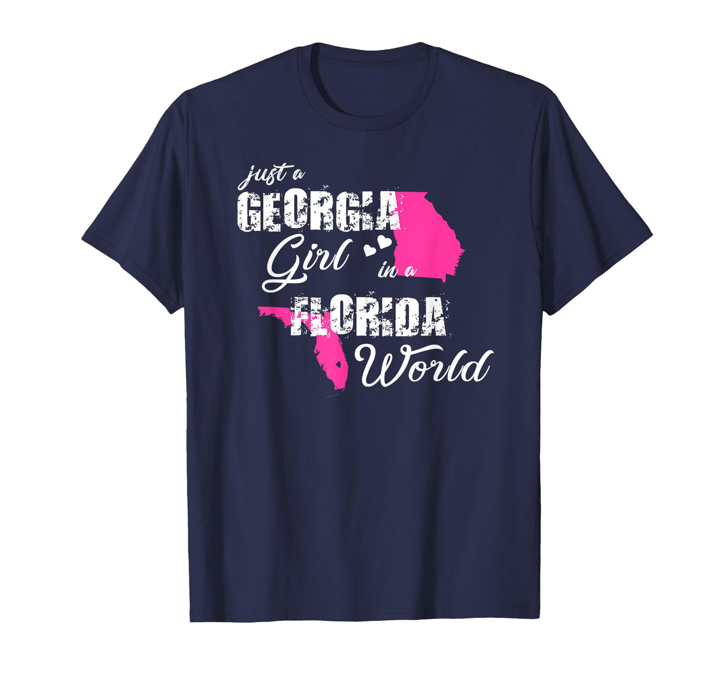 Funny Georgia Shirts Just a Georgia girl in a Florida T-Shirt