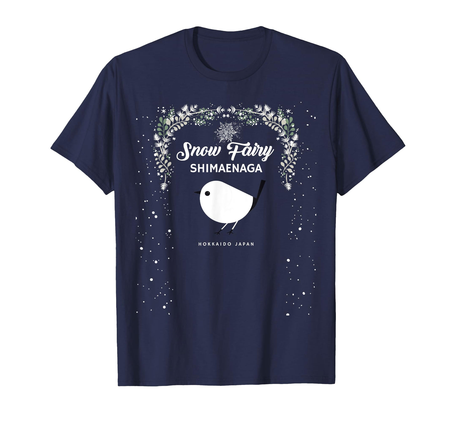Cute Sagasa Snow Fairy Hokkaido Japanese Birds T-Shirt