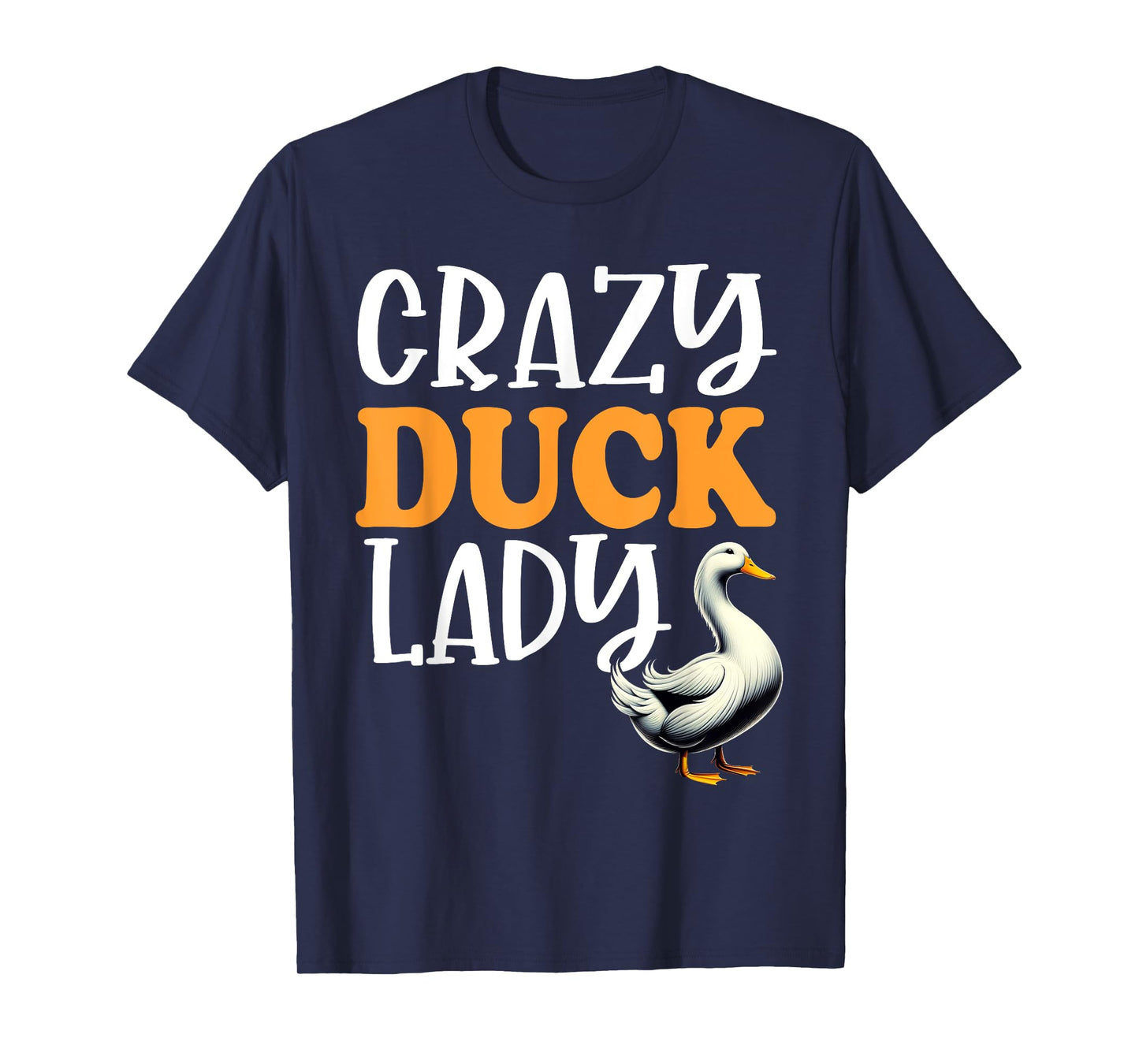 Crazy Duck Lady Funny Duck Lover Gifts for Girls Women Ducks T-Shirt