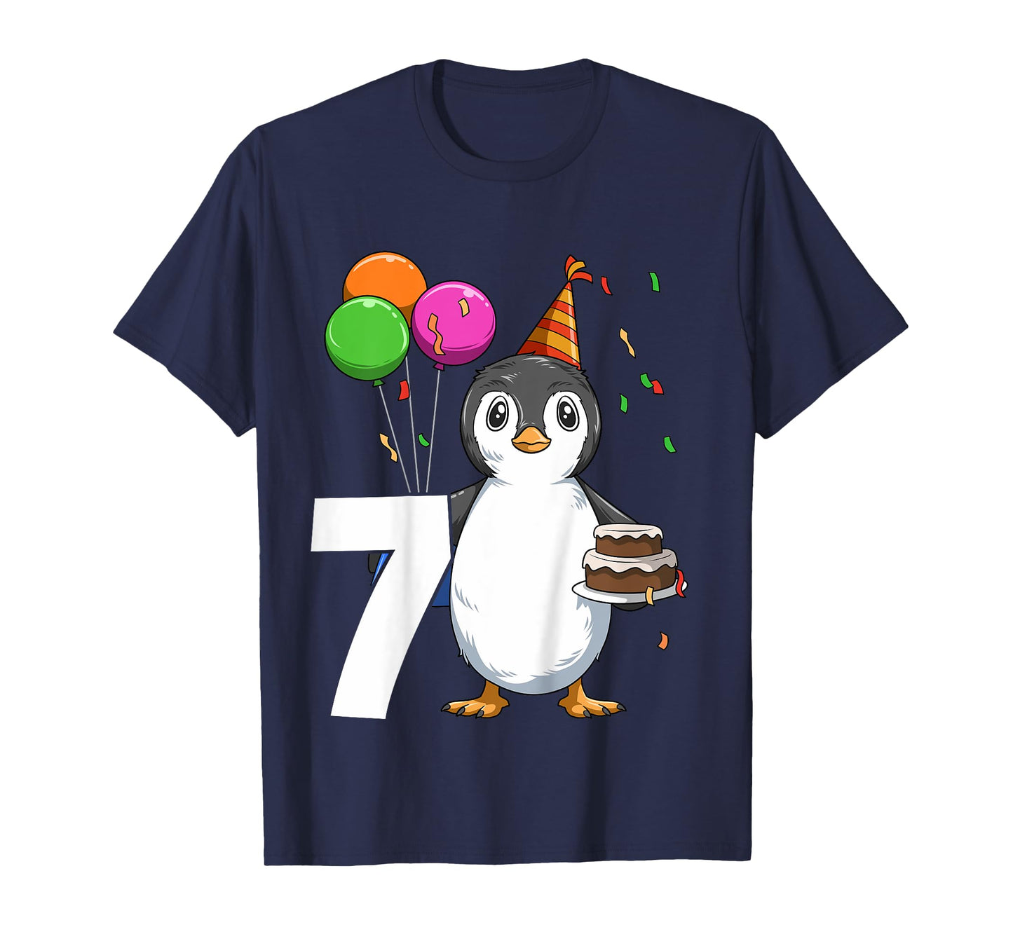 Penguin Birthday 7 Penguin 7th Birthday Outfit Penguin Party T-Shirt