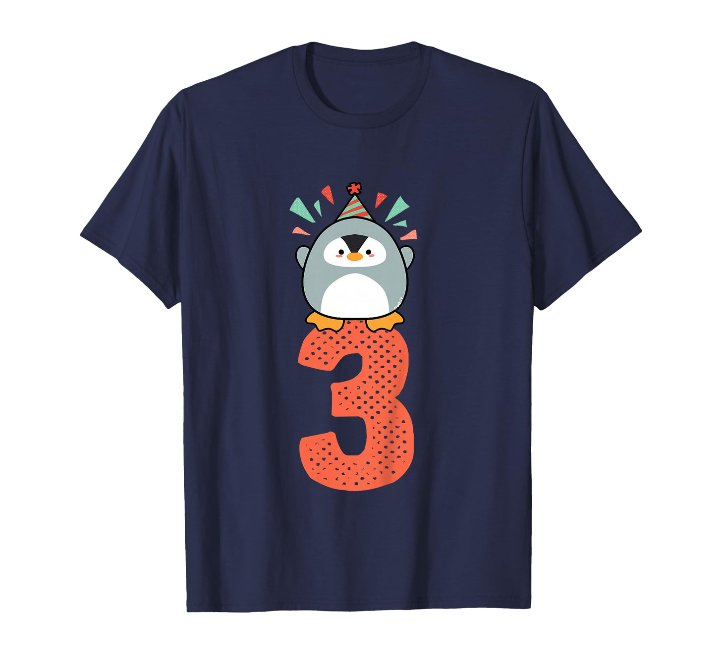 3rd Birthday Gift Idea Toddler Penguin 3 Years T-Shirt