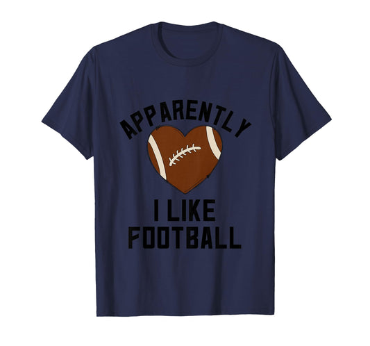 Kids Pink Football Shirts For Girls Apparently I Like Football T-Shirt