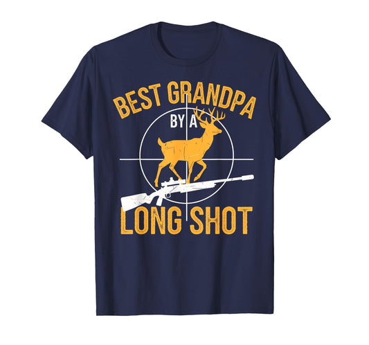Best Grandpa Dad Buck Deer Hunter Grandfather Funny Hunting T-Shirt