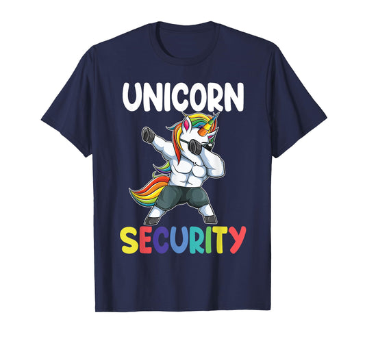 Unicorn Security Dad Mom Daughter Adult unicorn costume gift T-Shirt