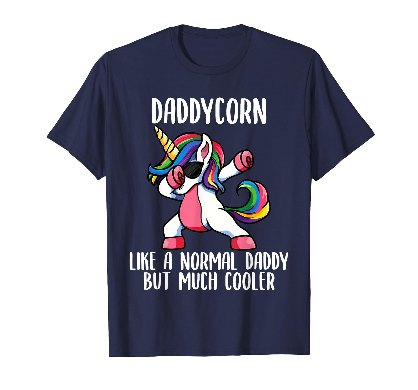 Unicorn Daddy Girl Birthday Party Apparel, DaddyCorn Cute T-Shirt