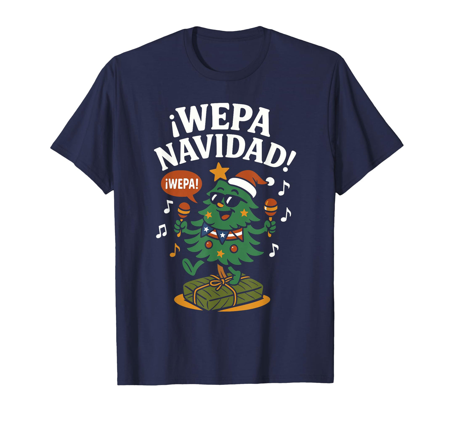 Wepa Navidad Funny Puerto Rican Xmas T-Shirt