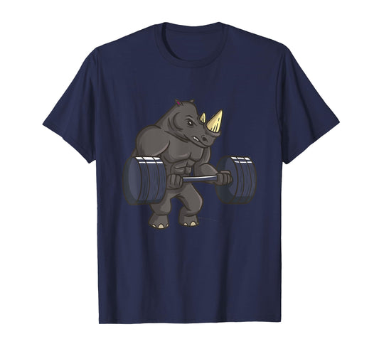 Rhinoceros Powerlifting Weightlifting Gym Rhino Lovers Gift T-Shirt