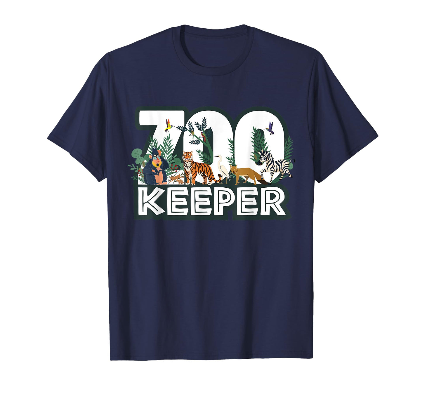 Zookeeper Wild woods jungle Tropical Forest Animals Theme T-Shirt