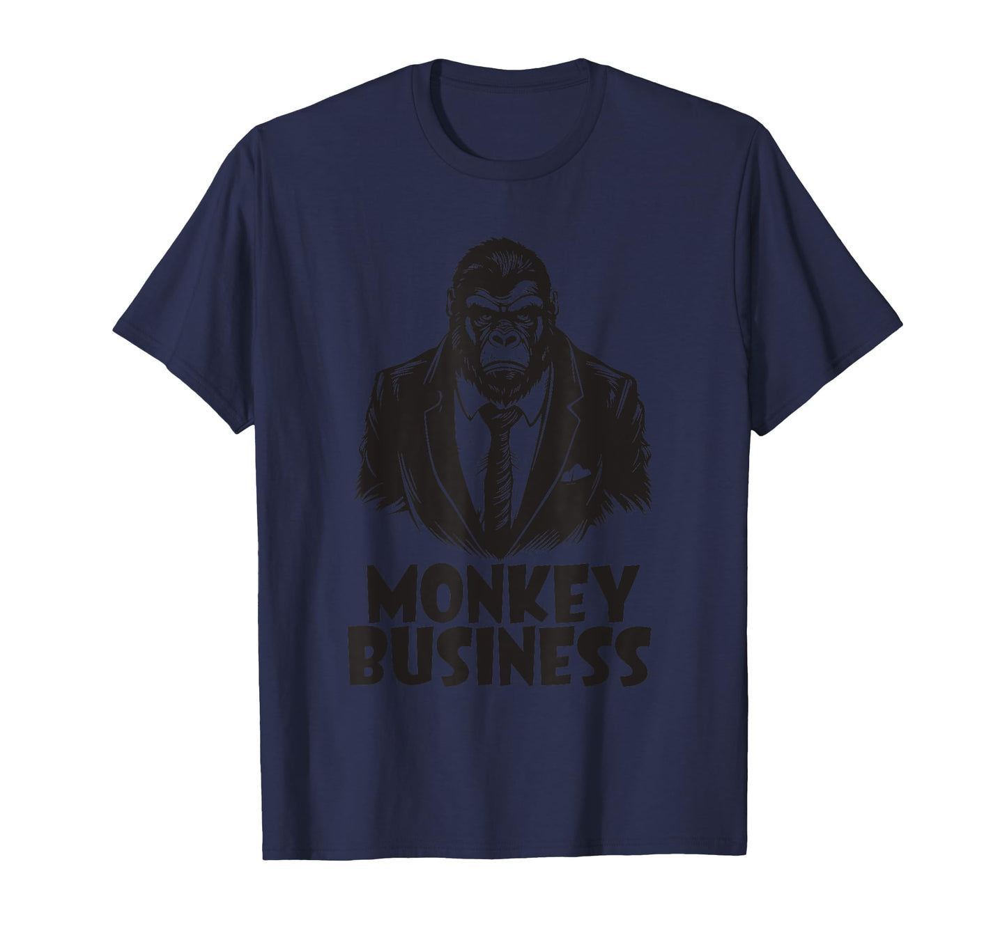 No Monkey Business Money Funny Gangster Themed Apparel T-Shirt