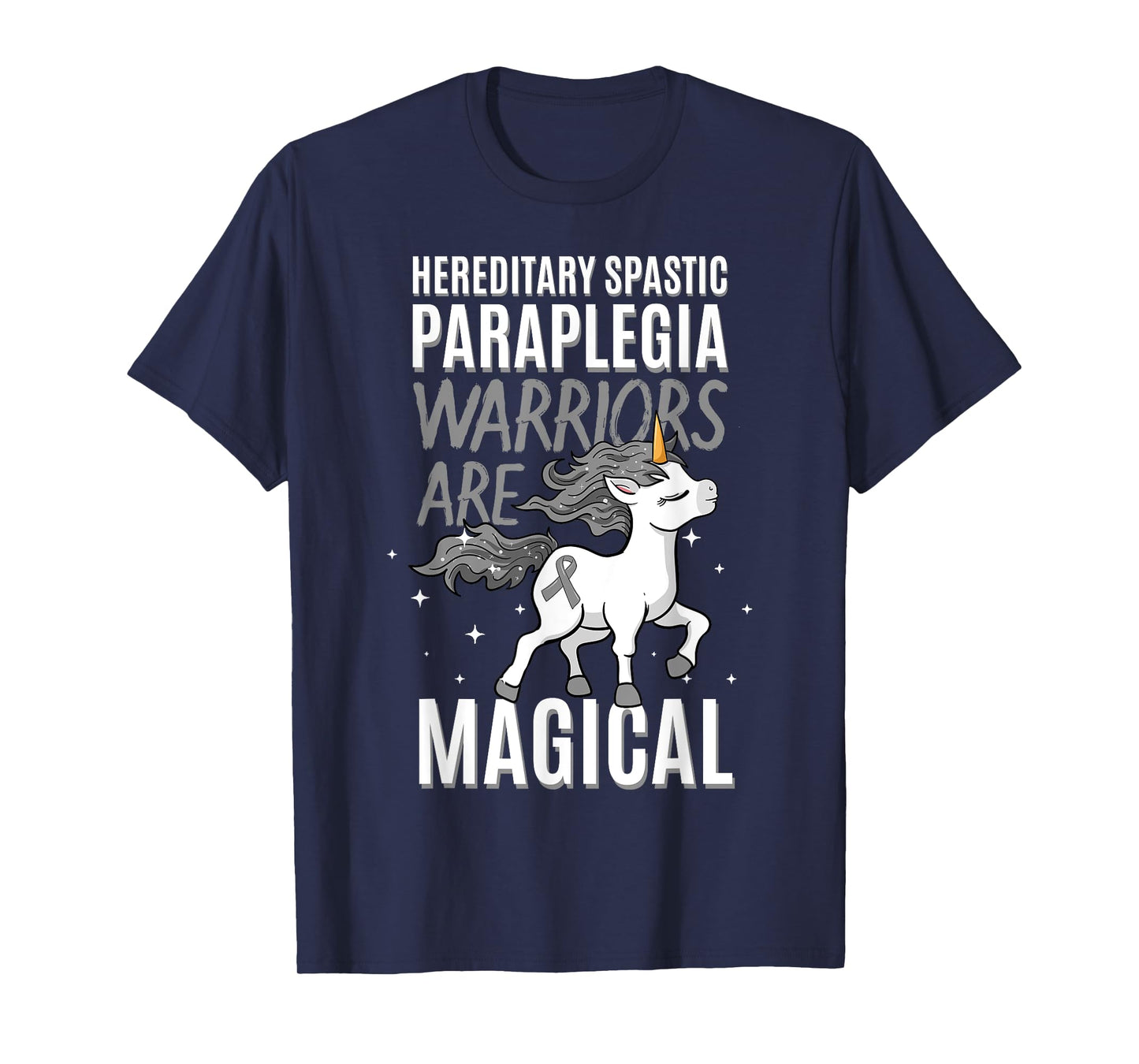 Hereditary Spastic Paraplegia Warrior HSP Awareness Unicorn T-Shirt