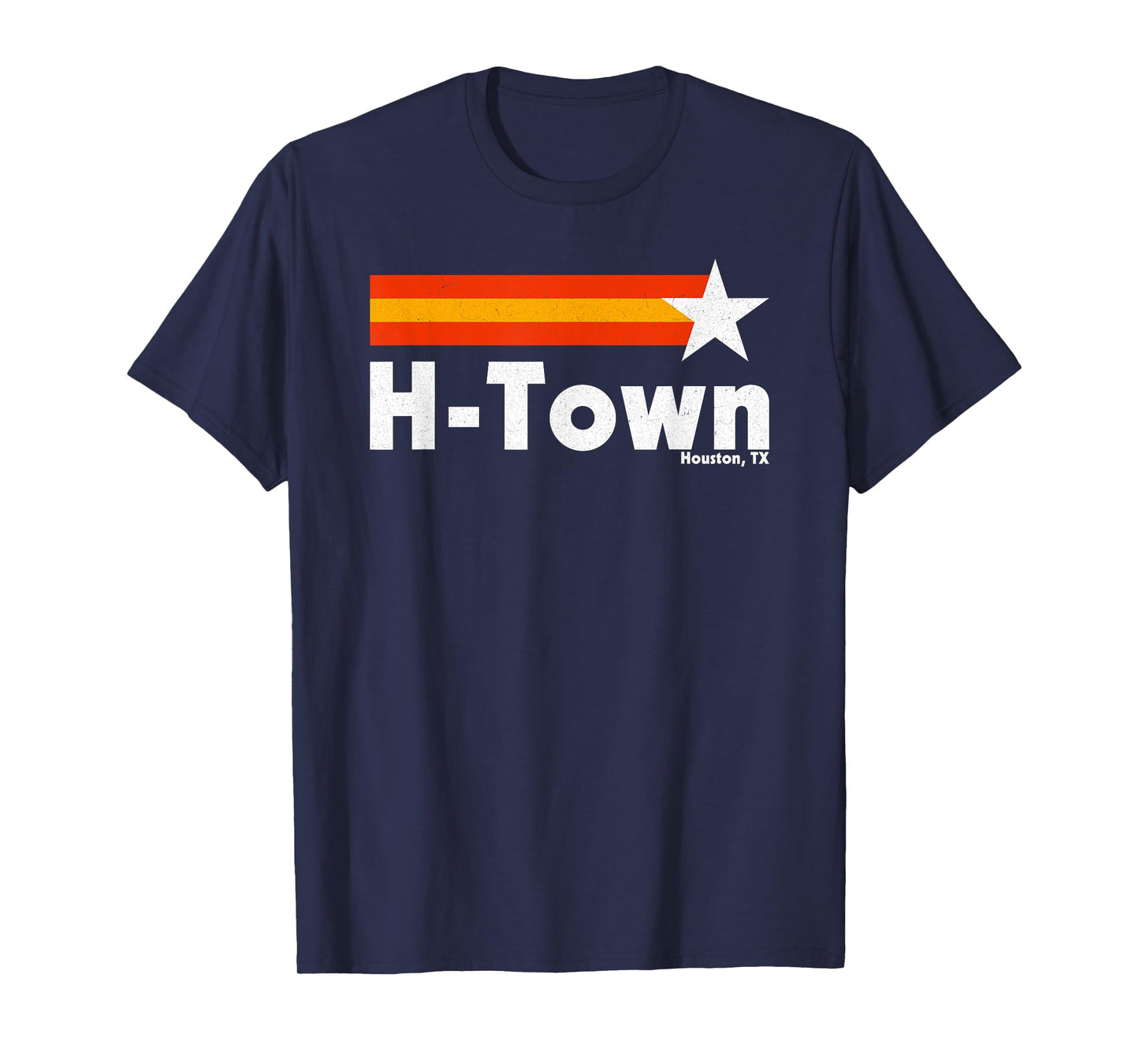 Vintage Distressed H-Town Houston Texas Strong Retro Houston T-Shirt