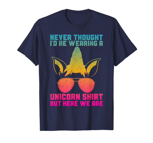 Fathers Day I Wear A Unicorn Shirt Dadacorn Funny T-Shirt