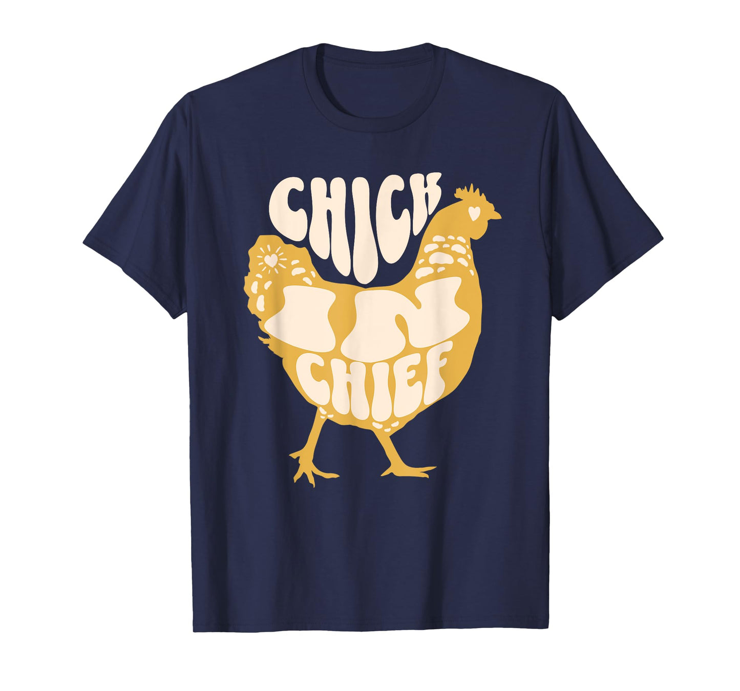 Chick In Chief Funny Chicken Retro T-Shirt