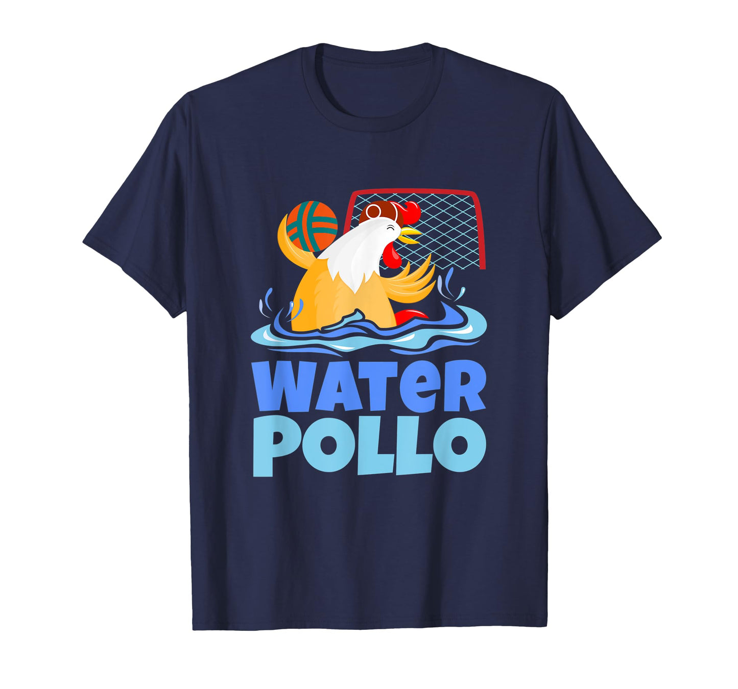 Funny Water Polo Humor, Water Pollo Chicken Pun T-Shirt