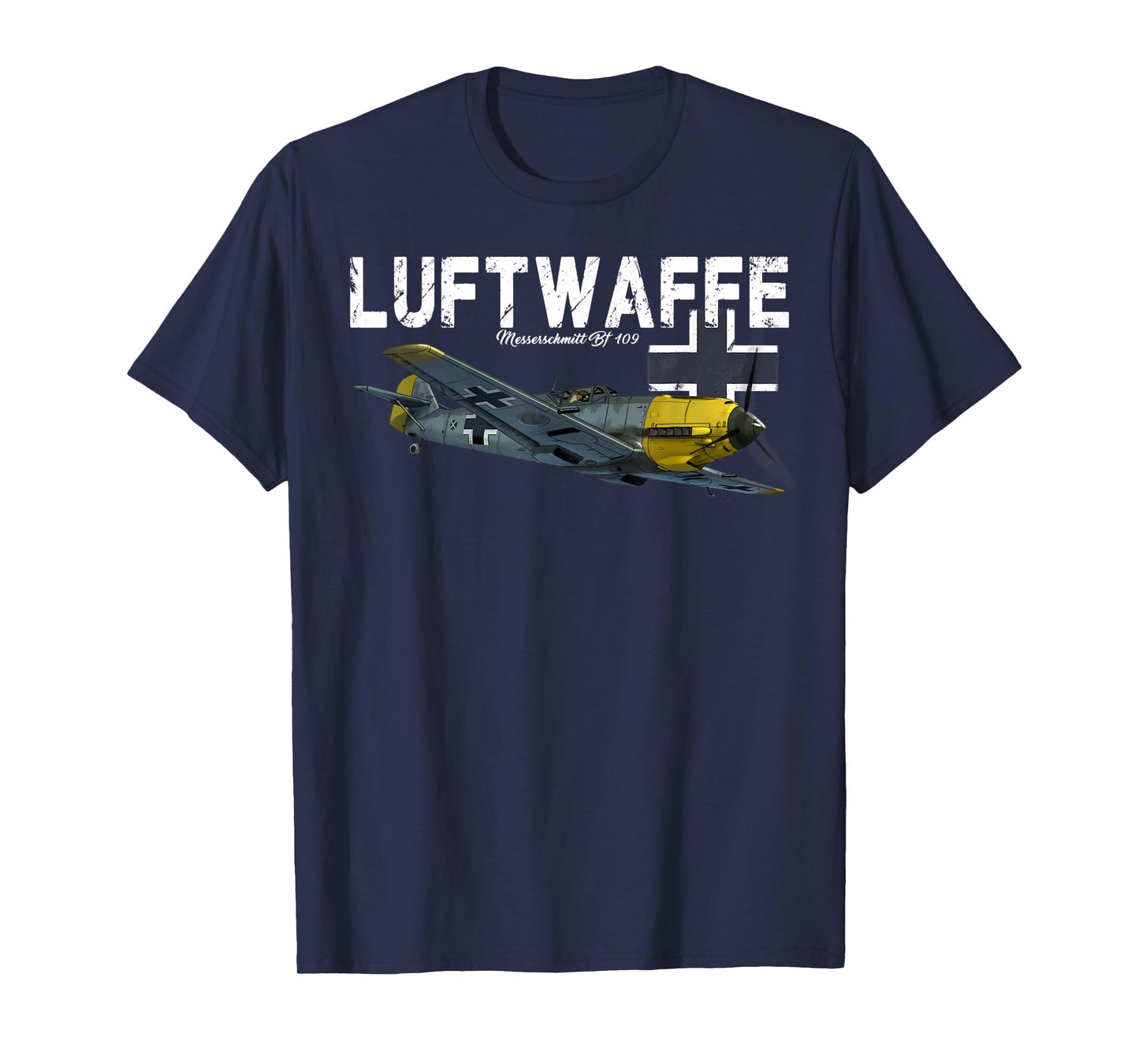 German Warbird I Messerschmitt BF-109 I WW2 Airplanes T-Shirt