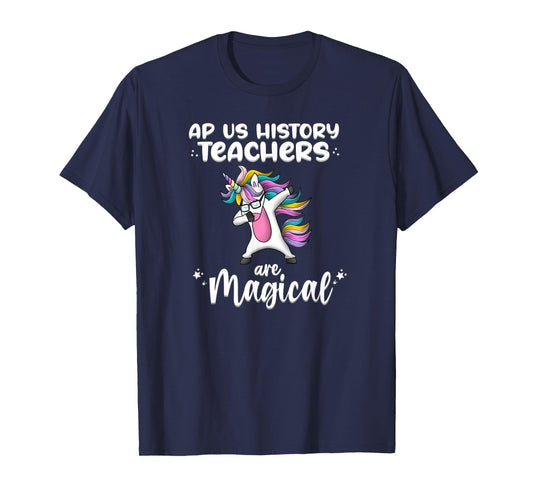 Unicorn Girl AP US History Teacher Gift Love Awesome Funny T-Shirt