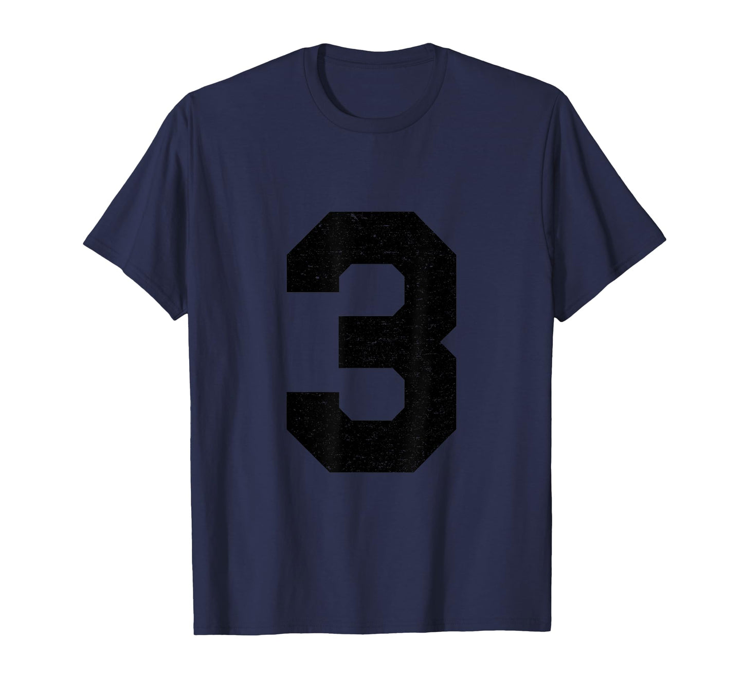 #3 Jersey Uniform Varsity Sports Number, 3rd Place T-Shirt