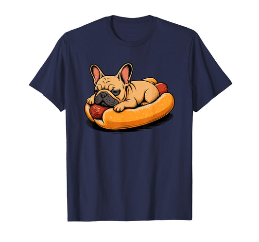 French Bulldog Hotdog Bun Frenchie Bulldogs T-Shirt