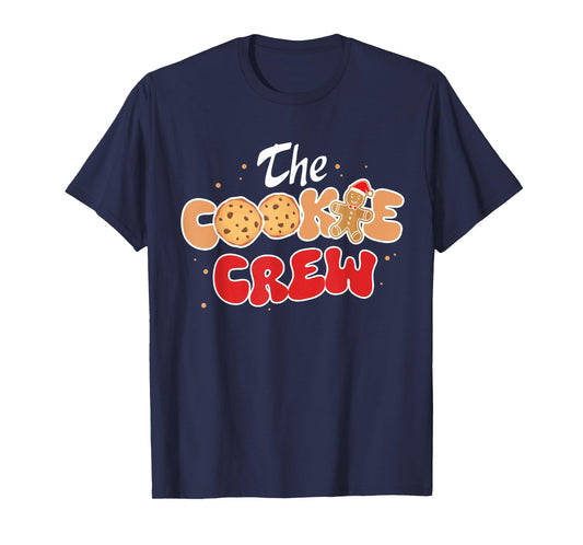 The Cookie Crew Christmas Gingerbread Man Cookie Baking Team T-Shirt