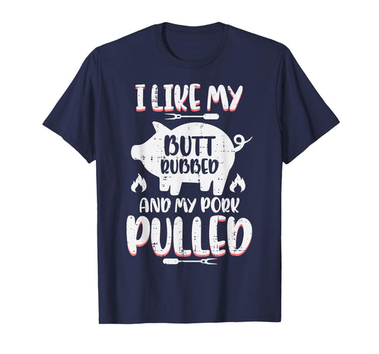 Bbq Pork Rubbed Pulled Funny Barbecue Pig Grill Men T-Shirt