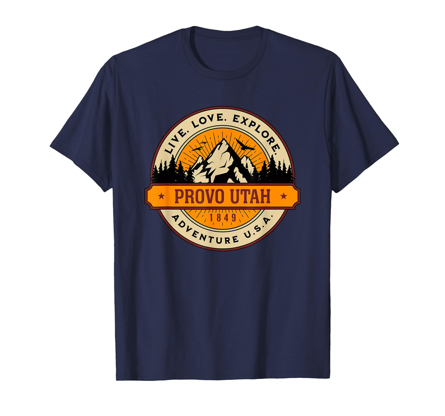 Provo Utah Adventure USA Vintage Style Design T-Shirt