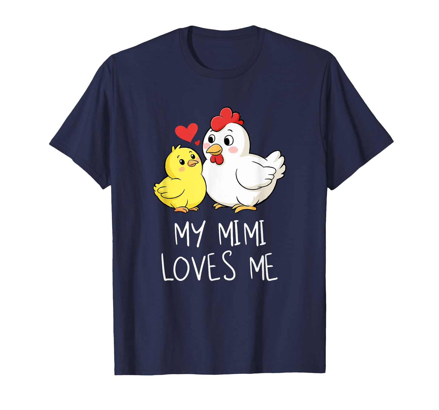 Cute Baby & Grandma My Mimi Loves Me Chicken & Chick T-Shirt