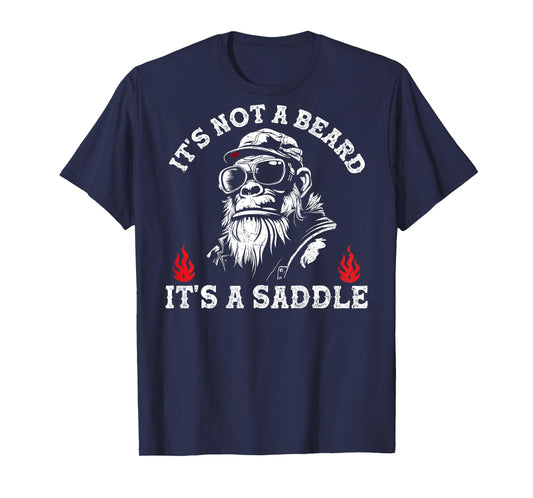 It's Not A Beard It's A Saddle Monkey Funny T-Shirt