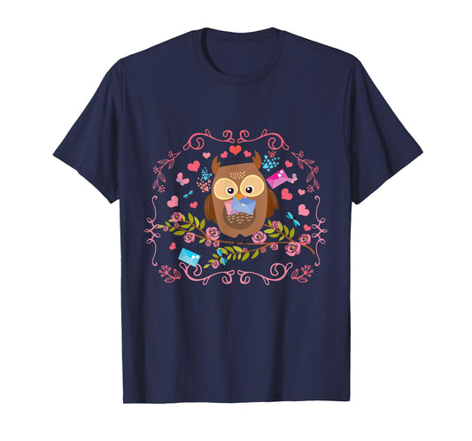 Cute Bird Toddlers Girls Gift Animal Owl T-Shirt