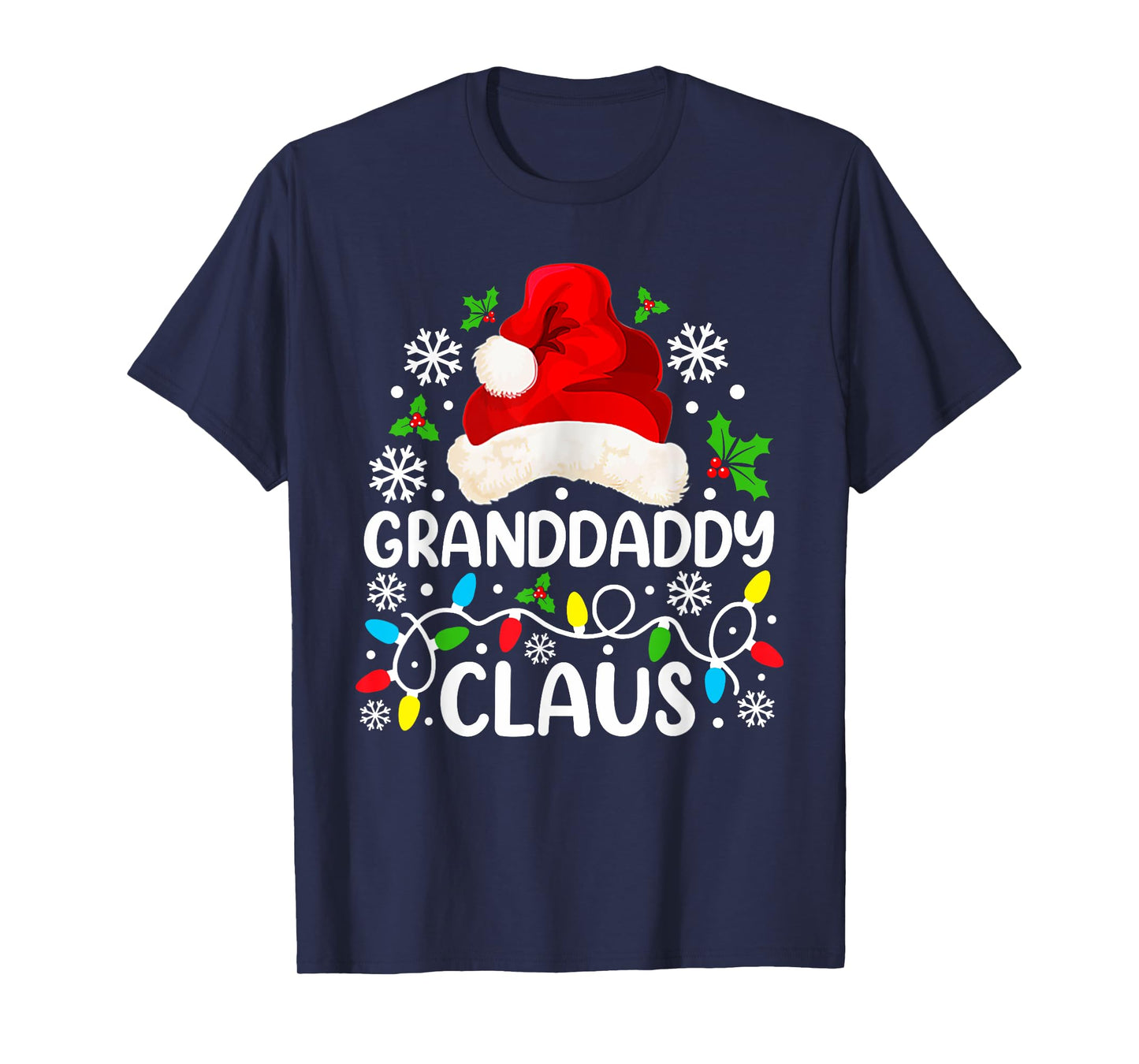 Granddaddy Claus Funny Christmas Family Matching T-Shirt
