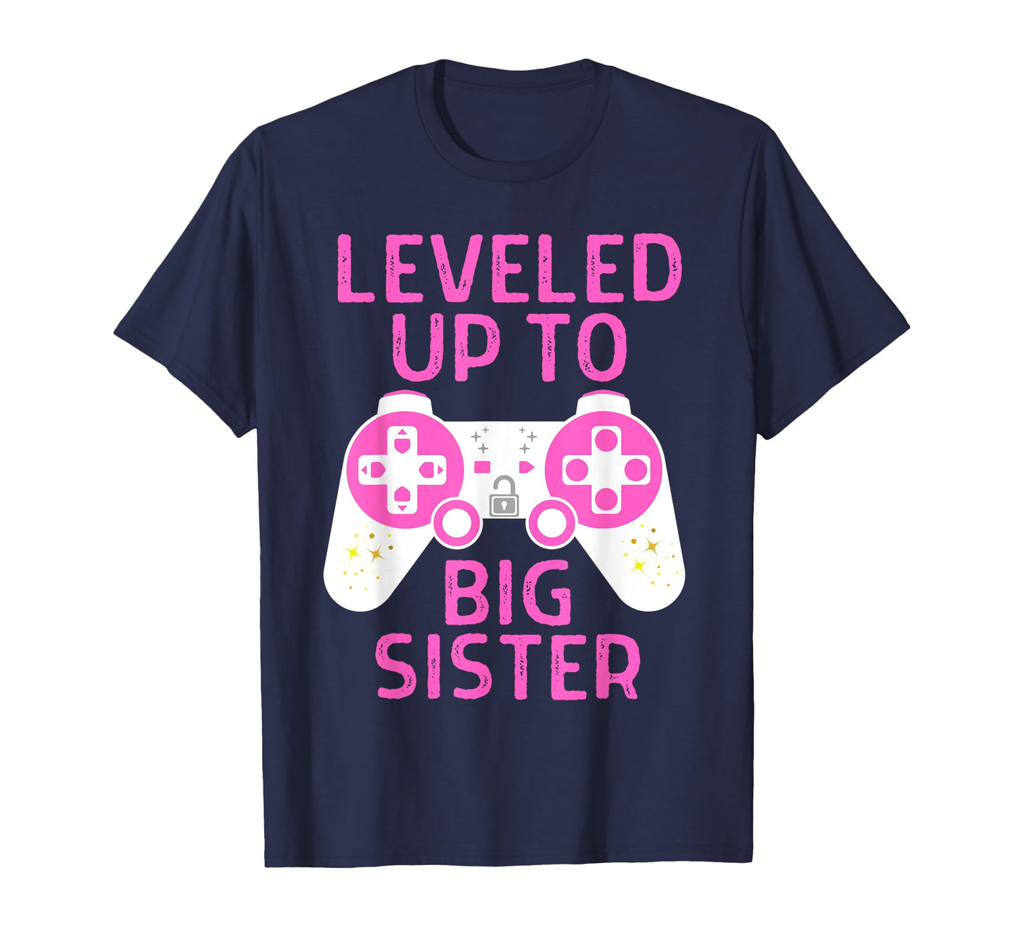 Funny Gaming Leveled Up To Big Sister Pregnancy Announcement T-Shirt