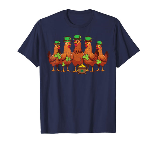 St Patricks Day Chickens Saint Pattys Paddys Men Women Kids T-Shirt