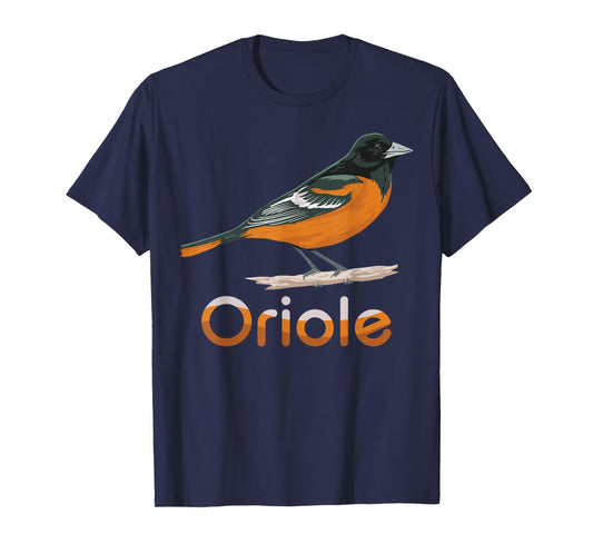 Vintage Distressed Look Oriole Bird Vintage Design T-Shirt