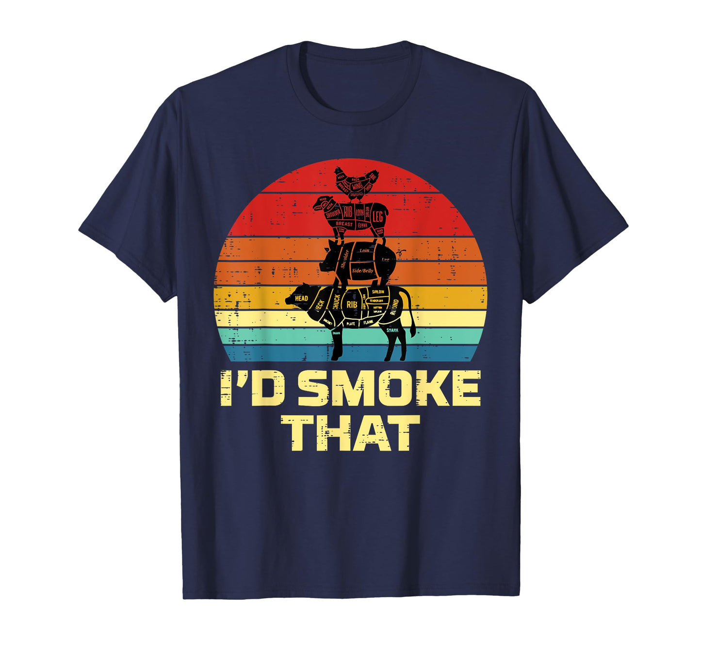 Id Grill That Retro Bbq Barbecue Grill Meat Lover Men Women T-Shirt