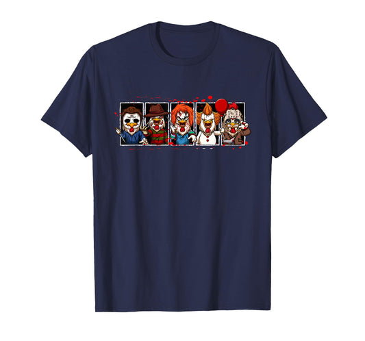 My Little Horror Crew - Halloween Horror Movies Chicken T-Shirt