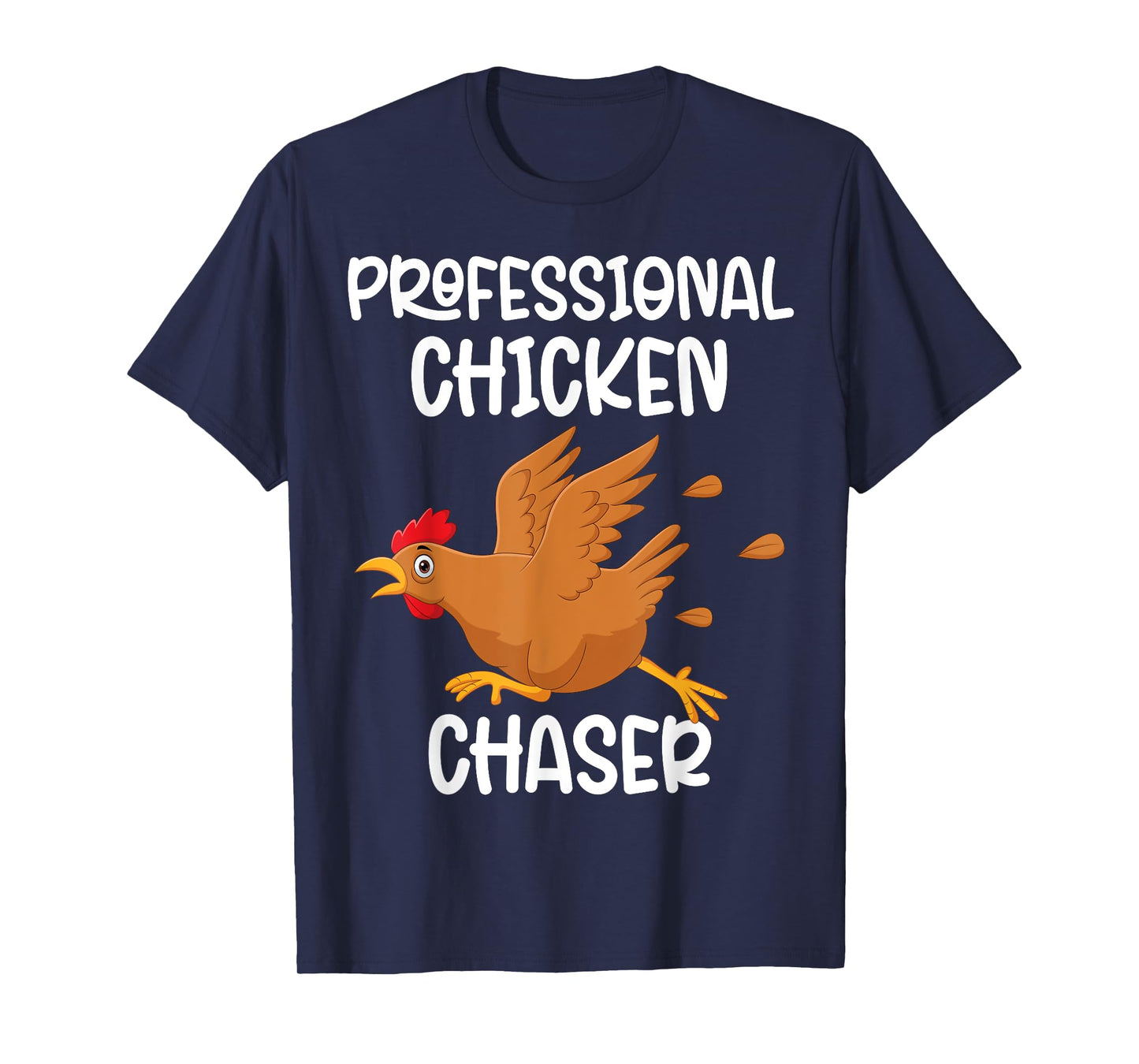 Professional Chicken Chaser Funny Farm Farmer Kids Running T-Shirt