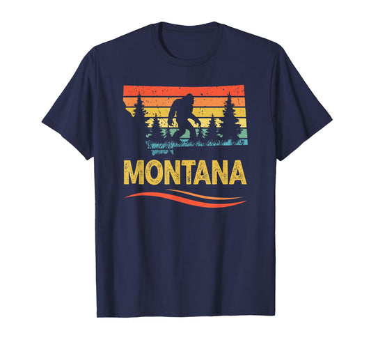 Montana and a Bigfoot Or Sasquatch T-Shirt