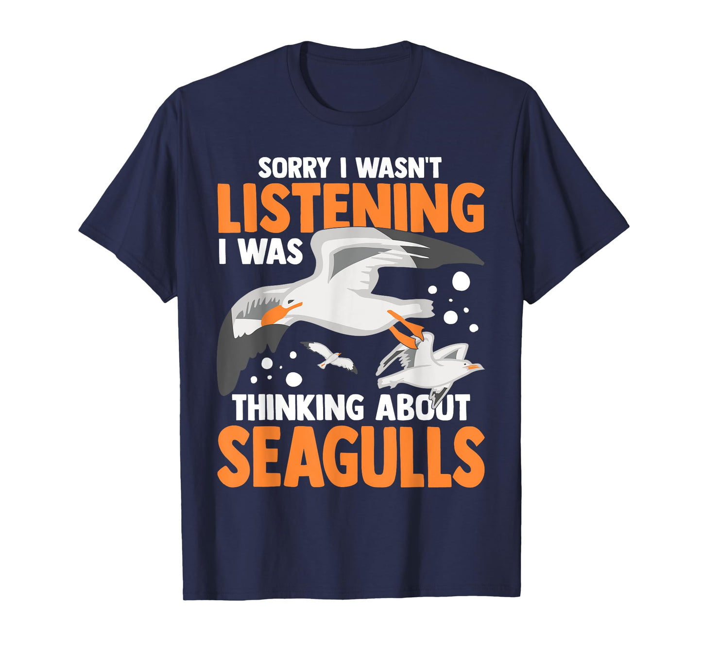 Seagull Birds Funny Animals Flying Seabird T-Shirt
