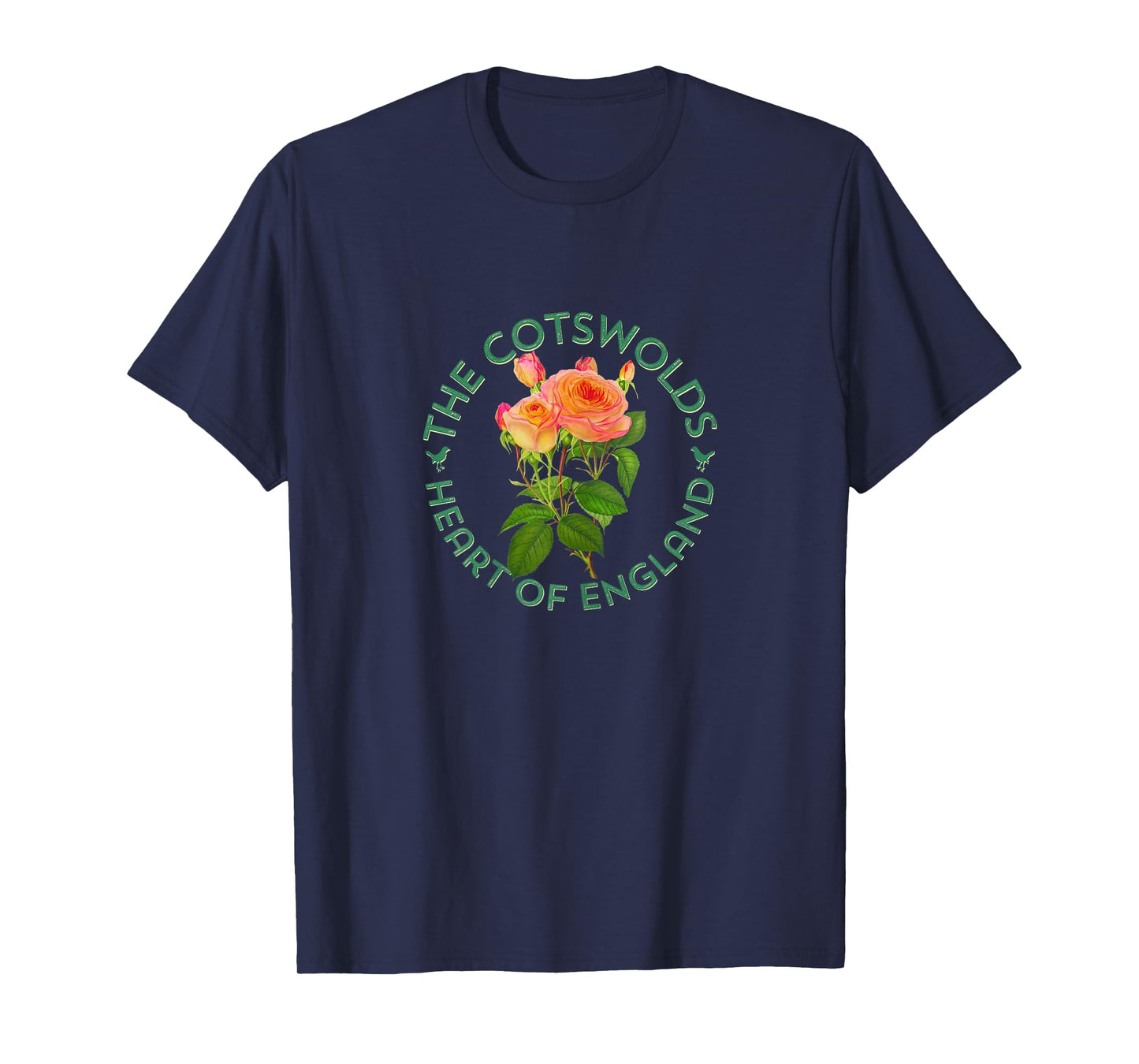 The Cotswolds England UK Roses Girl's Women Gardener's T-Shirt