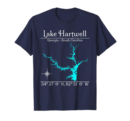 Lake Hartwell, Georgia - South Carolina T-Shirt