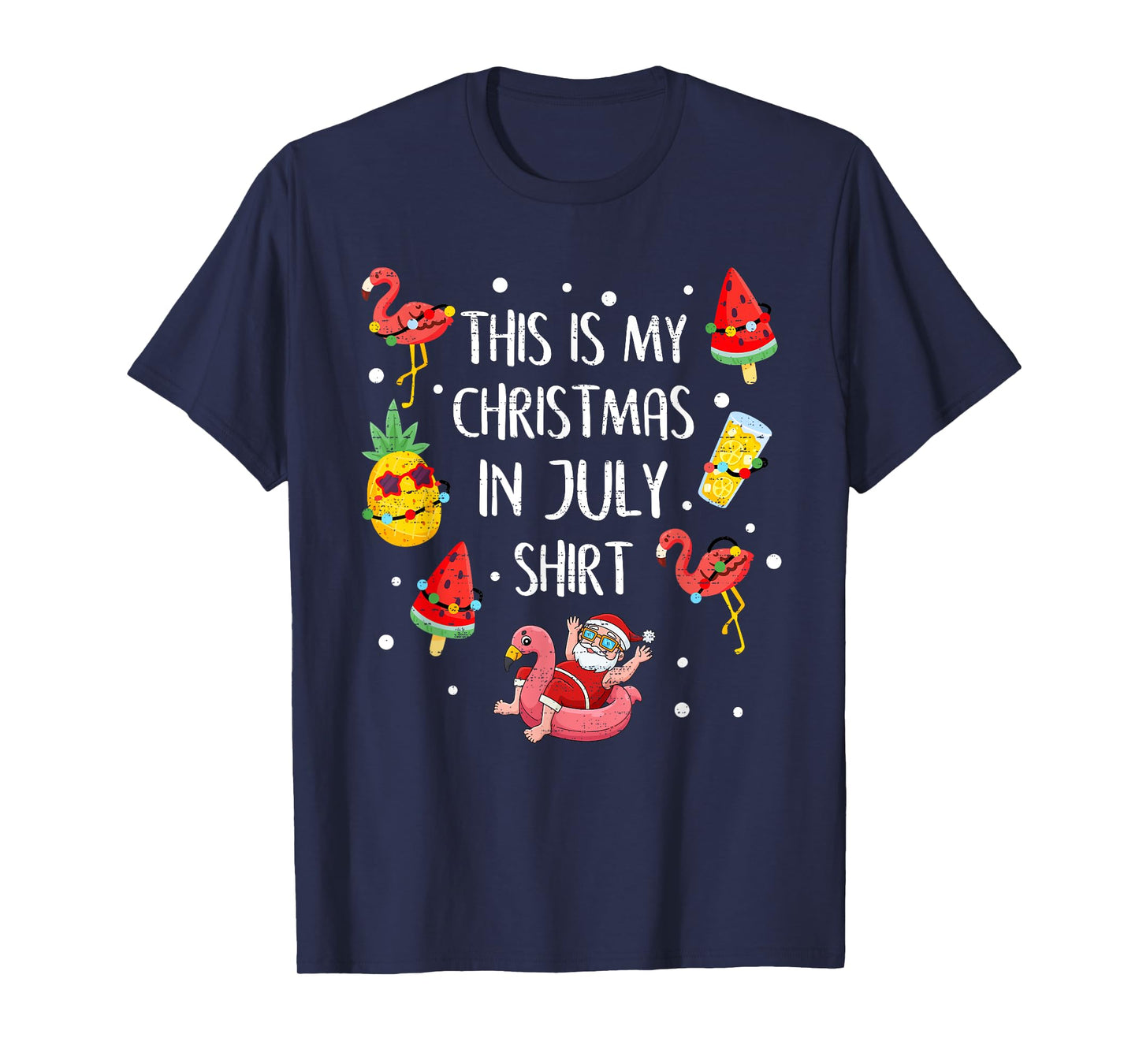 This Is My Christmas In July Shirt Xmas Summer Vacation T-Shirt