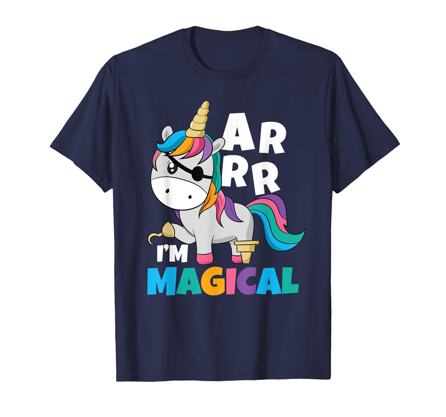 I'm Magical Caribbean Freebooter Toddler Girl Unicorn Pirate T-Shirt
