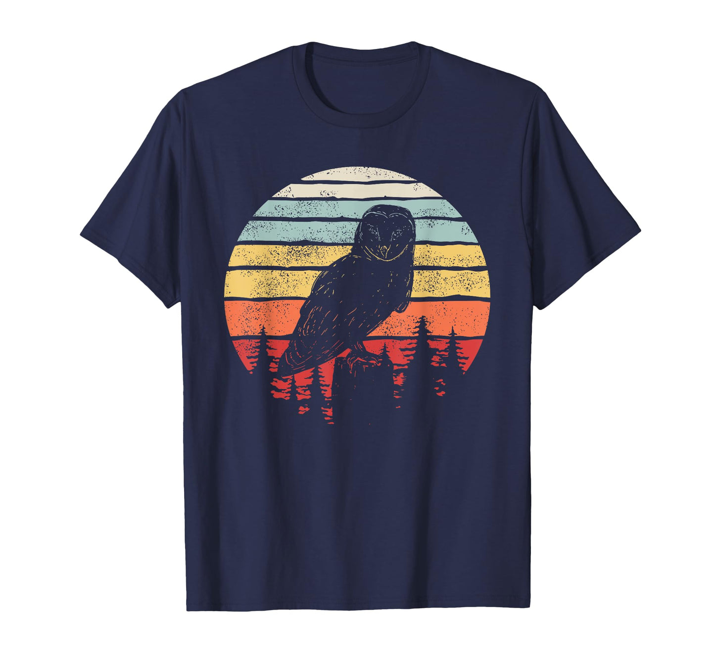 Vintage Retro Barn Owl Bird T-Shirt