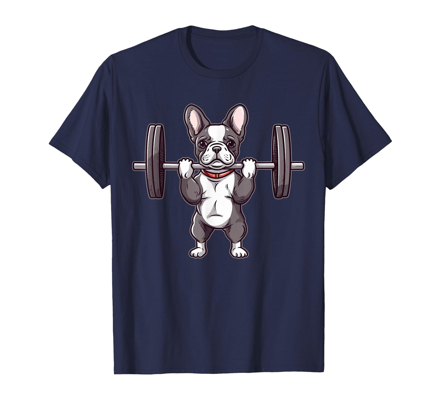 French Bulldog Weightlifting Funny Deadlift Men Fitness Gym T-Shirt