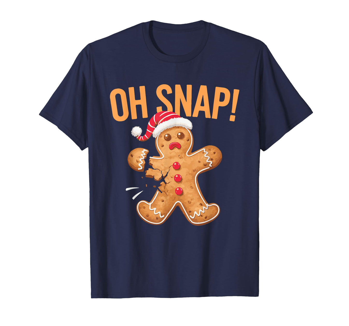 Gingerbread Man Oh Snap Christmas T-Shirt
