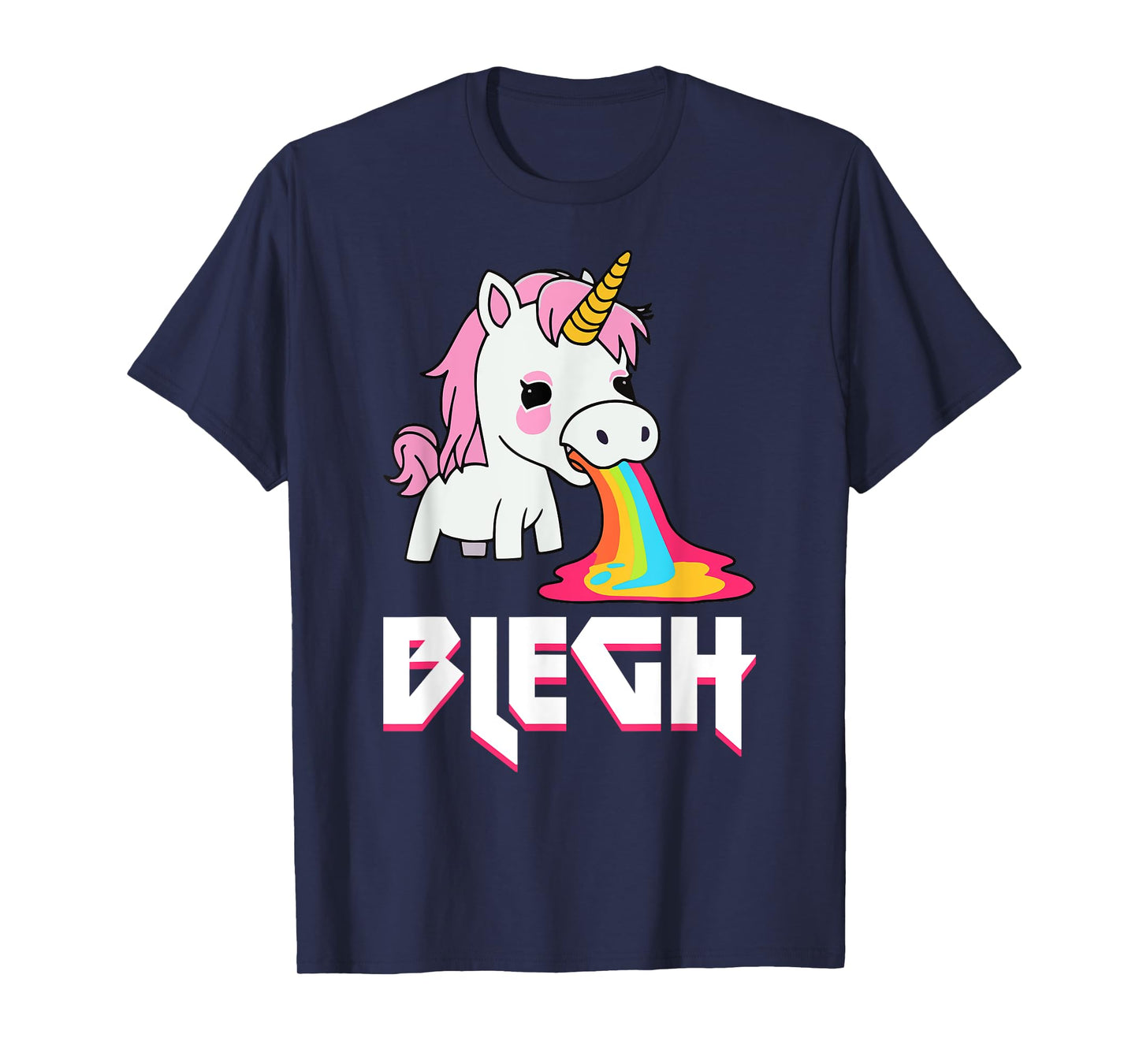 Blegh Heavy Metal Metalcore Unicorn T-Shirt