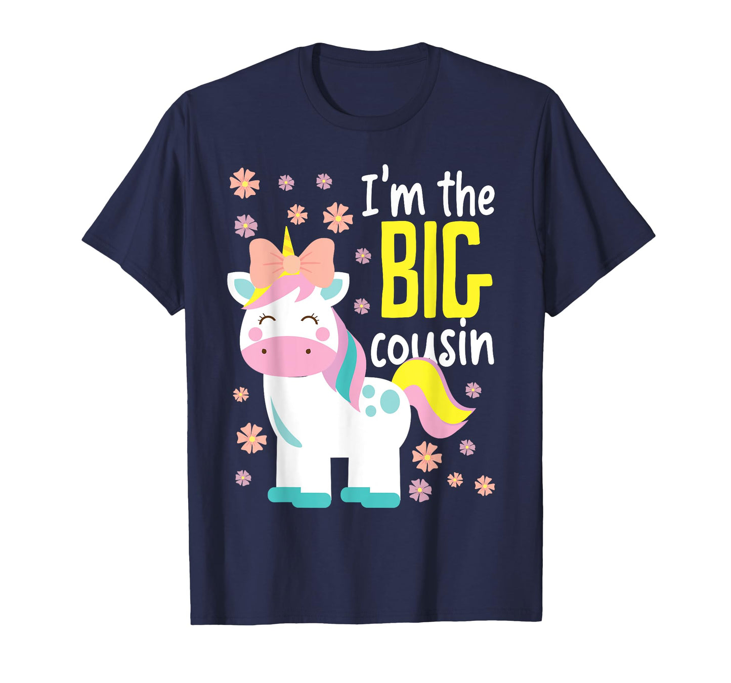 I'm The Big Cousin Cute Unicorn T-Shirt