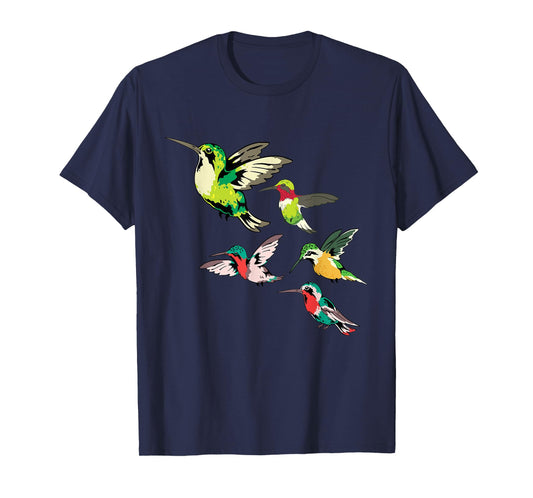 Animal Lover Birdwatching Beautiful Bird Hummingbird T-Shirt