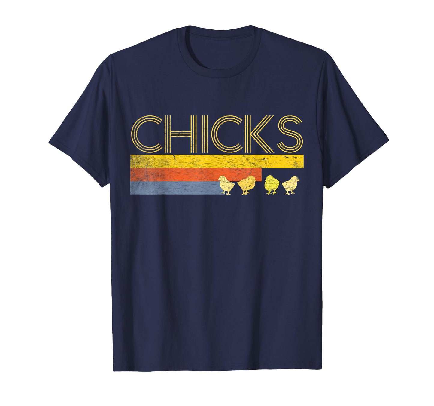 Funny Retro Striped Easter Chicks Shirt Chick Baby Chicken T-Shirt